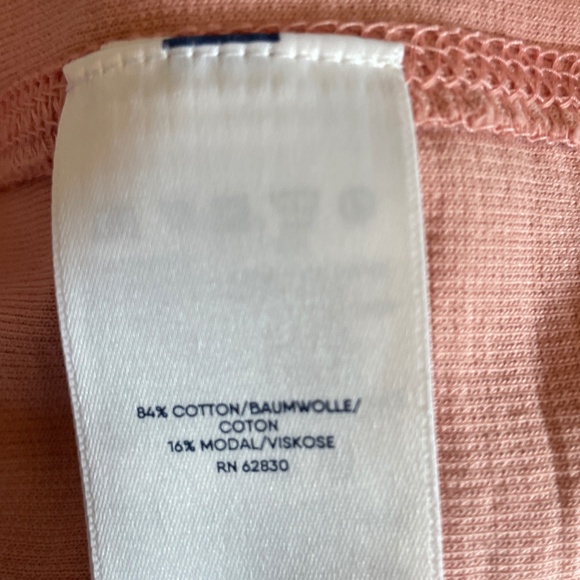 Lands End Mens LT Quarter Zip Sweater Large Tall Salmon - Picture 7 of 7